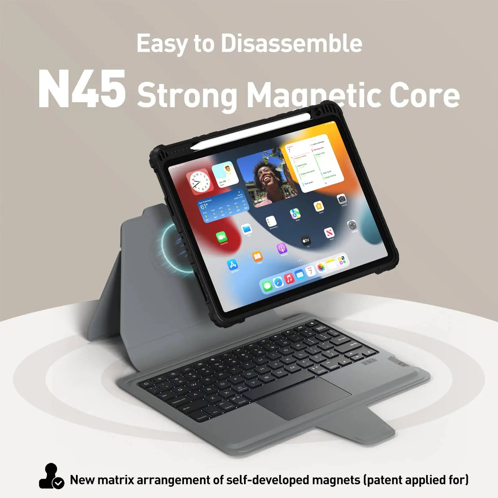 Magnetic 13 inch iPad Air (M2) 2024