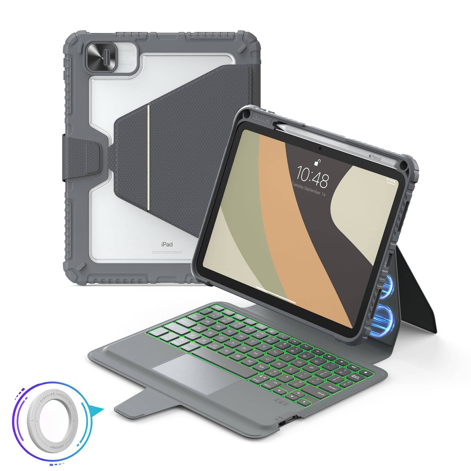 Magnetic Backlit 10.9 inch iPad 10th Gen