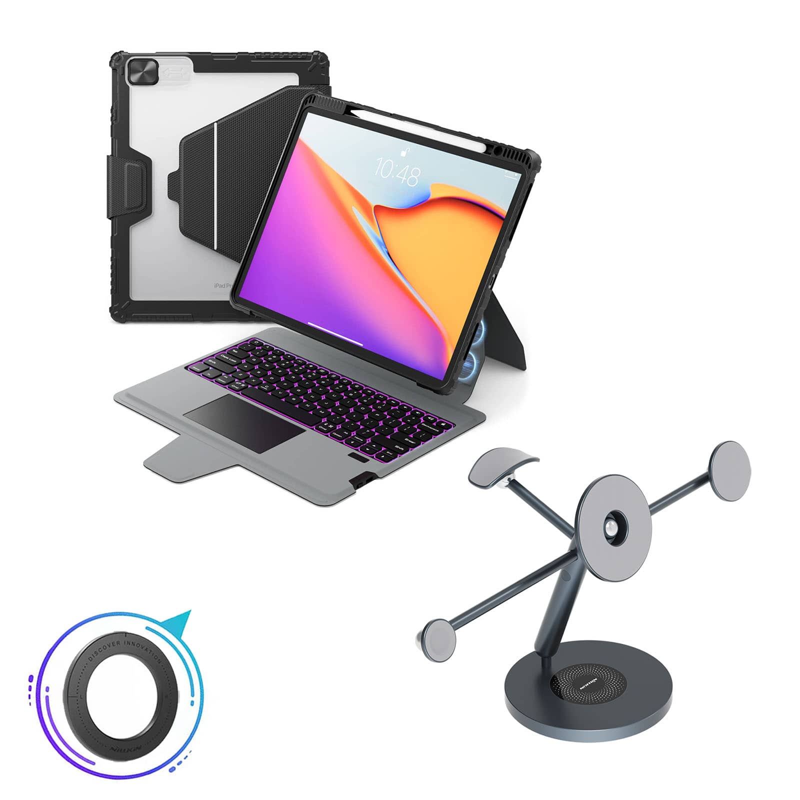 Bundle: 12.9 inch iPad Pro (6th/5th/4th/3rd Gen)+All in one Stand