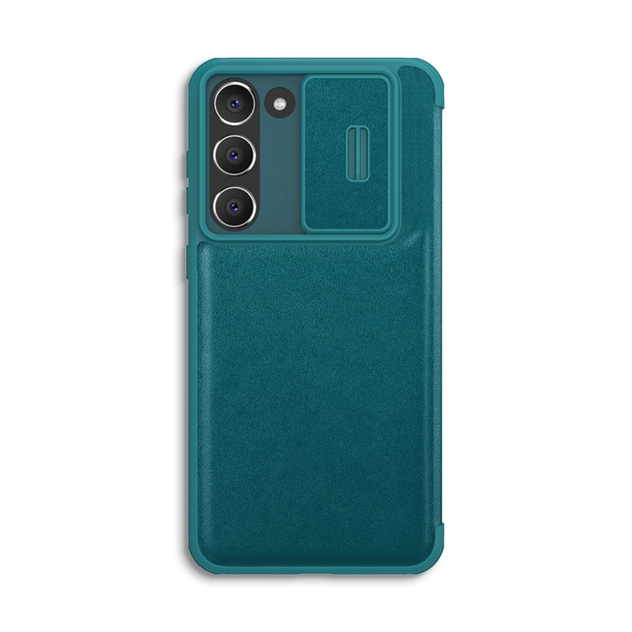 Qin Pro Plain Lederhülle für Galaxy S23 Serie