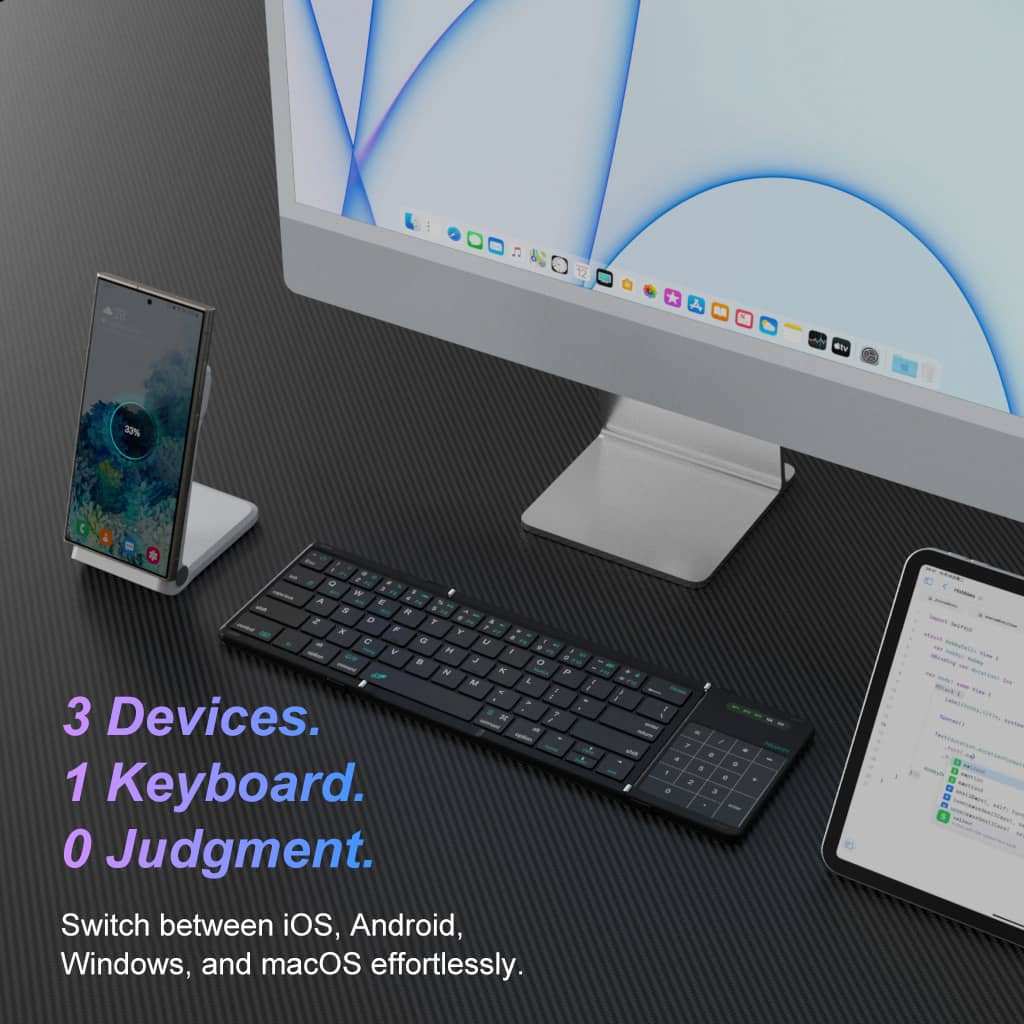Nillkin Cube Pocket Foldable Bluetooth Keyboard with Touchpad