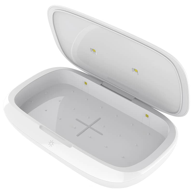 FlashPure Pro UV-Sterilisierbox mit kabellosem Ladegerät